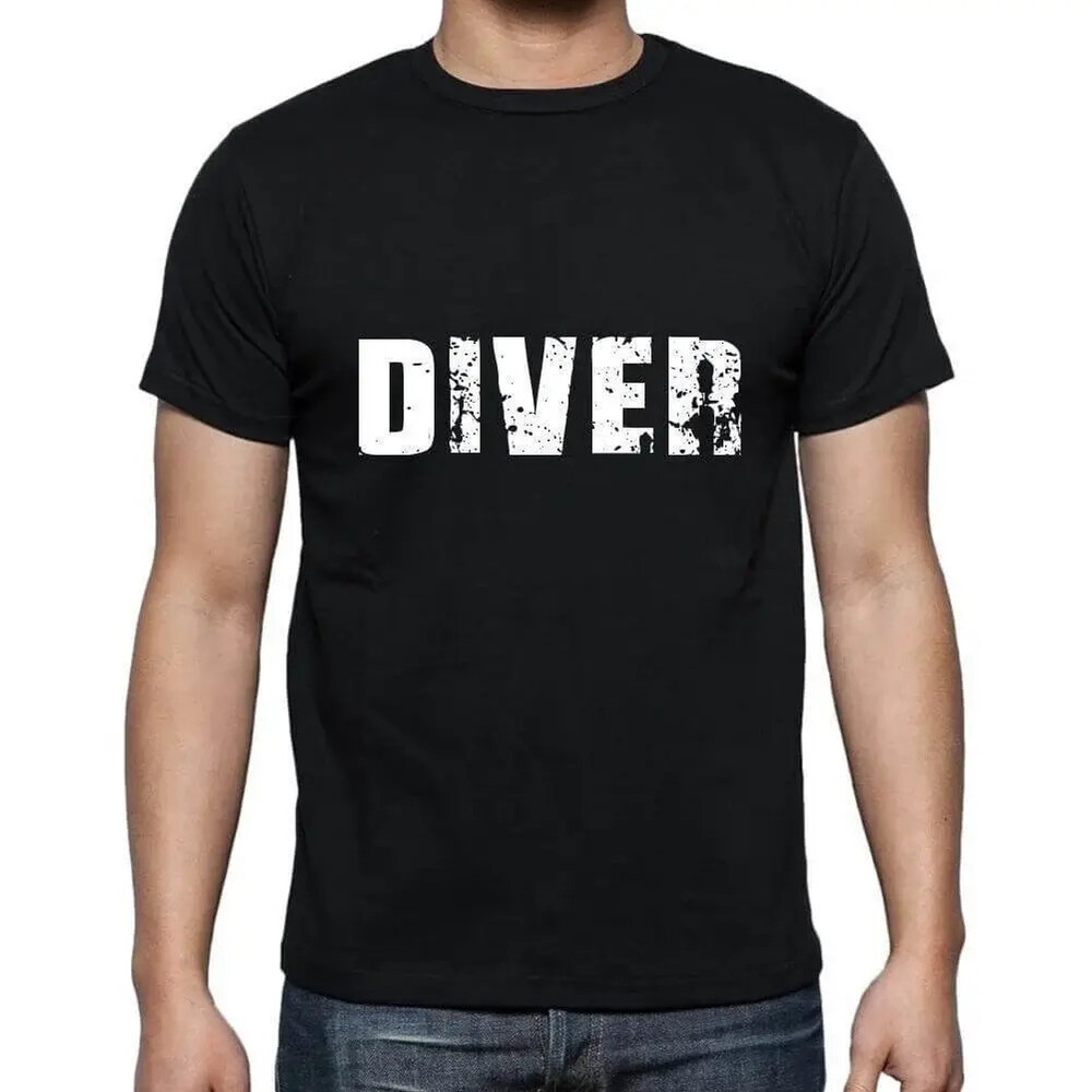 Men's Graphic T-Shirt Diver Eco-Friendly Limited Edition Short Sleeve Tee-Shirt