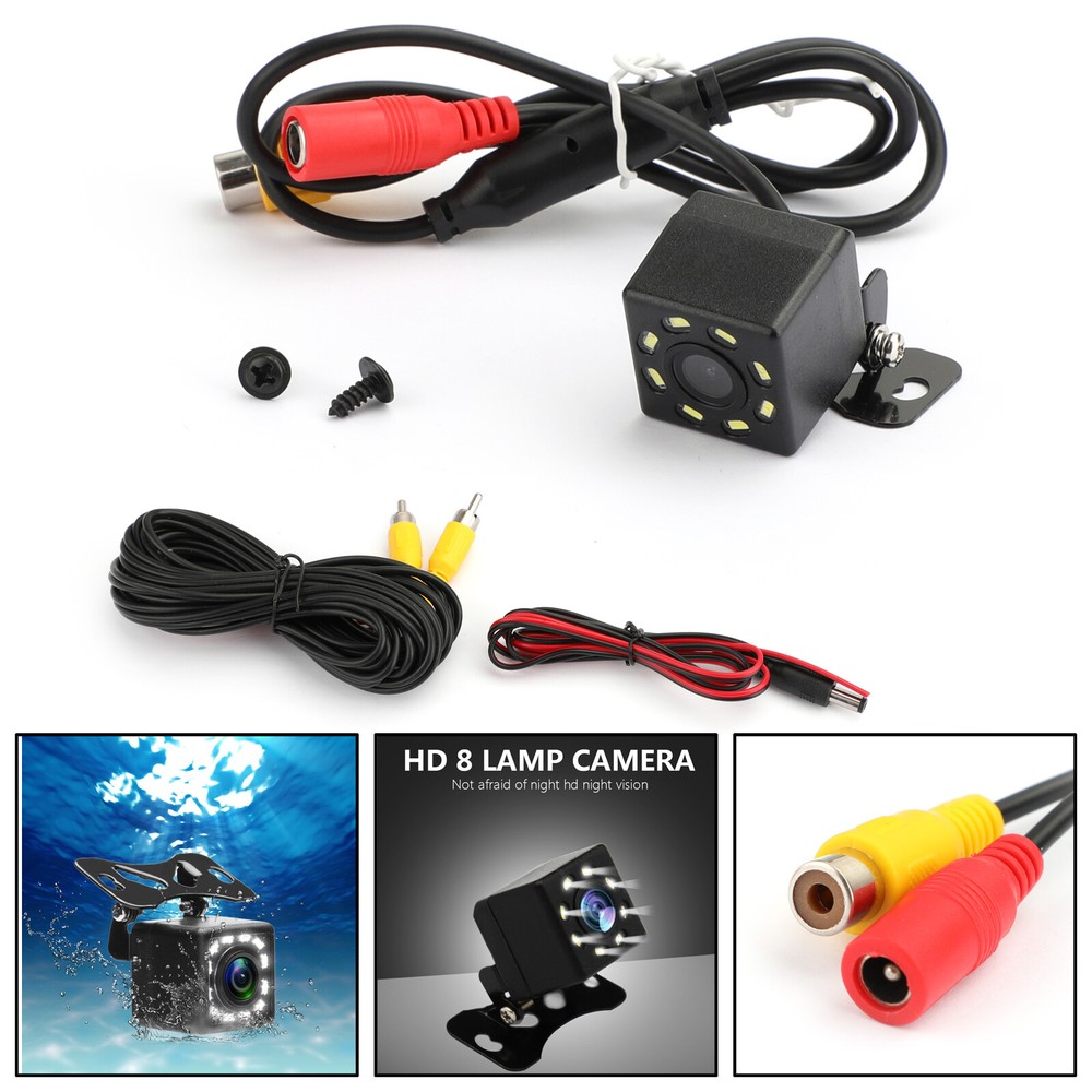 Waterproof 8LED Car Backup Camera for Reverse Parking License Plate