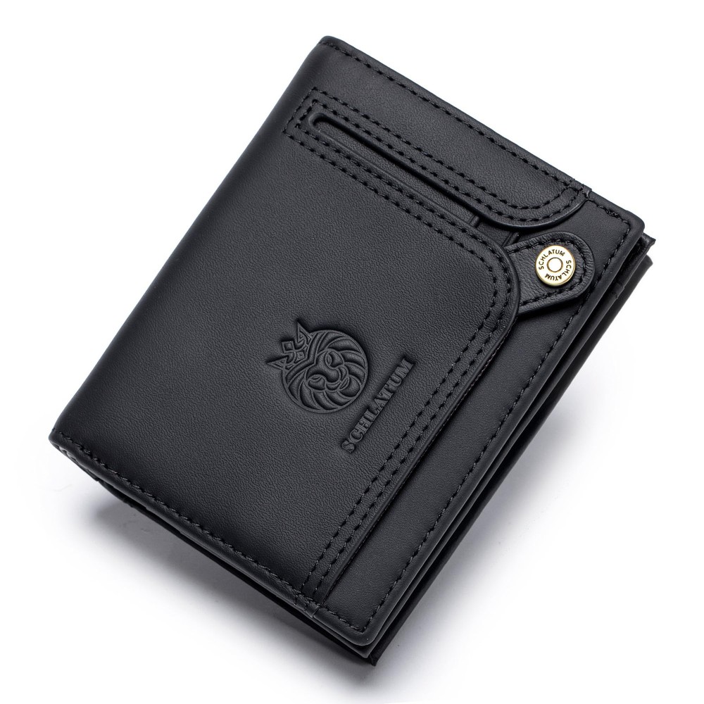 Men's RFID Blocking Genuine Leather Accordion Wallet – Large Capacity Credit Card Holder