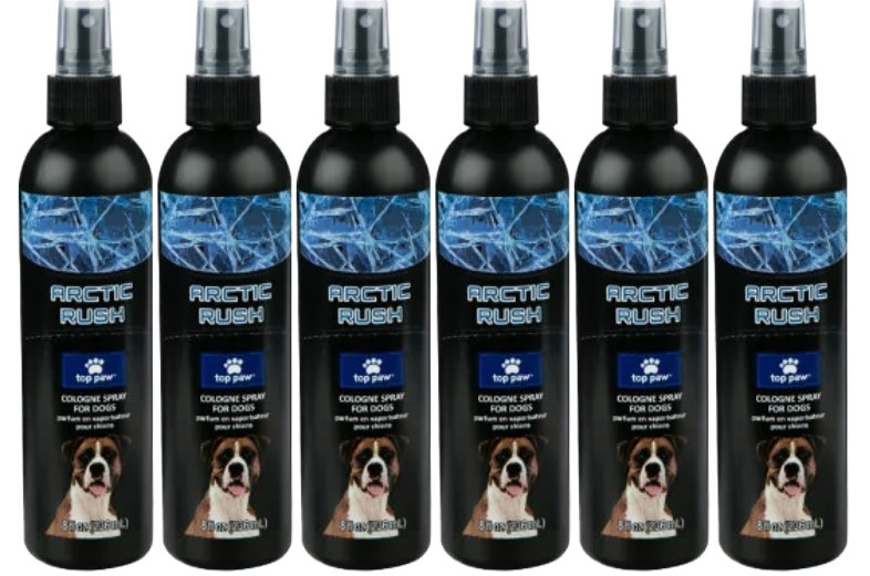 Top Paw Arctic Rush Cologne Grooming Fragrance Spray For Dogs 8 fl oz Set of 6