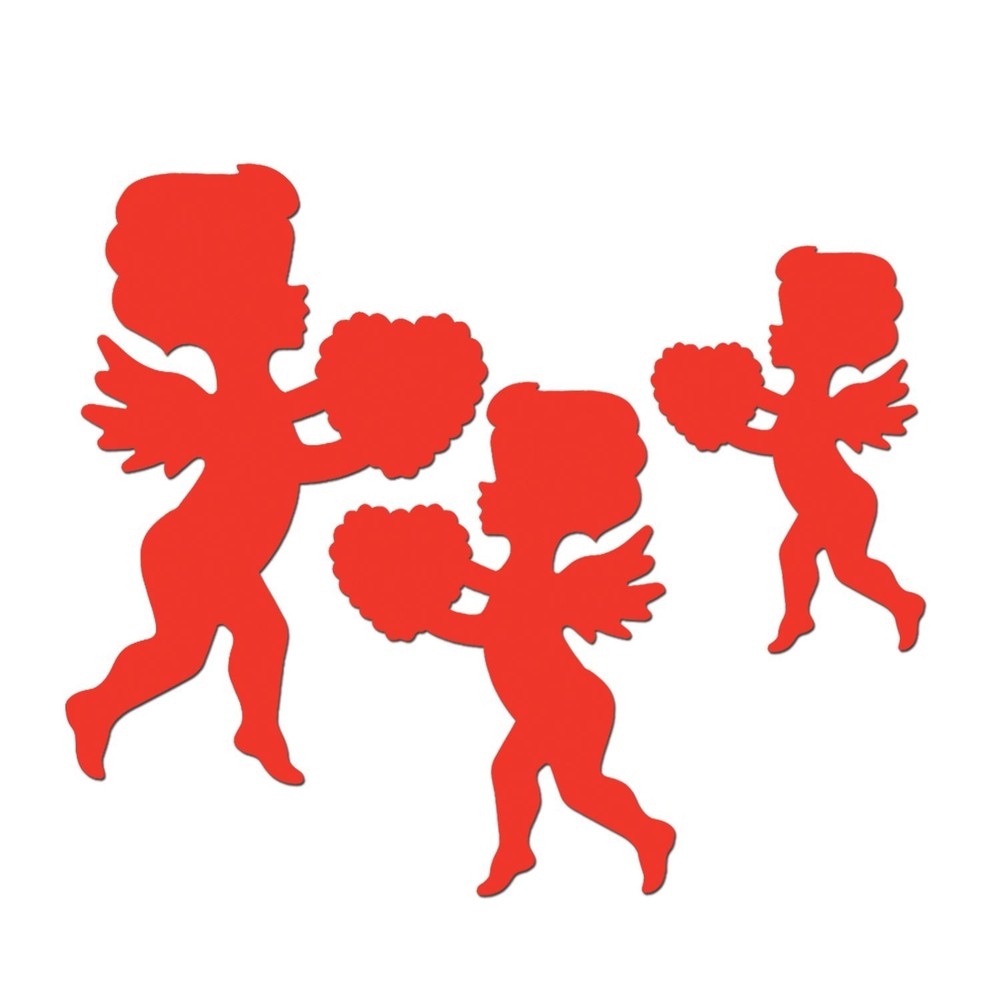 Beistle Red Cupid Cutouts for Valentine Party Decorations
