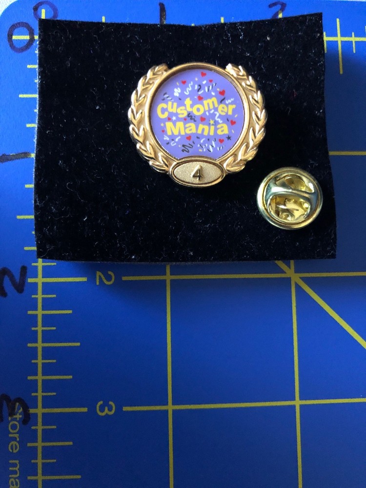 Customer Mania 4 Year Anniversary Pin Employee Recognition Award Honor Reward-image