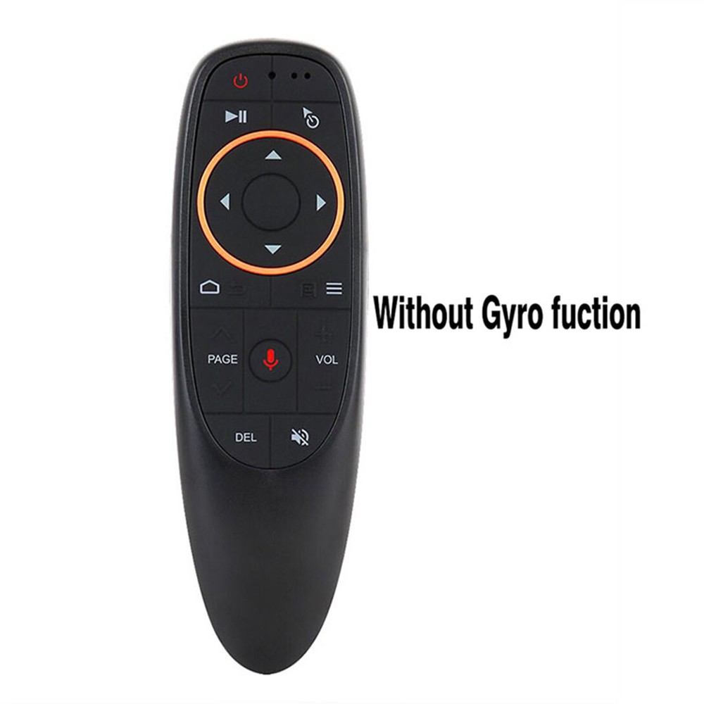 Wireless Gyro Air Mouse Voice Remote for Smart TV Box G10S Black-image