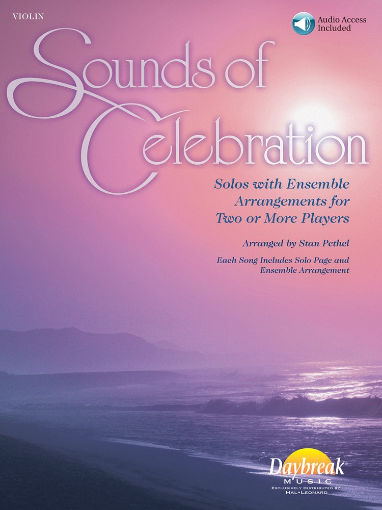 Sounds of Celebration for Violin Solos Ensemble Christian Sheet Music Book Audio