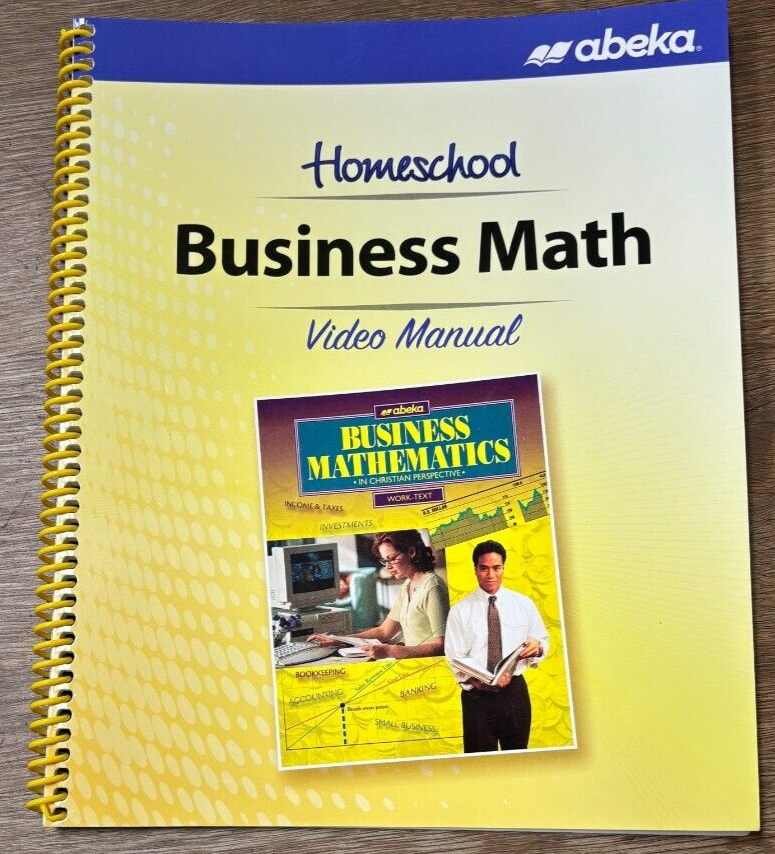 Abeka Homeschool Business Math video manual