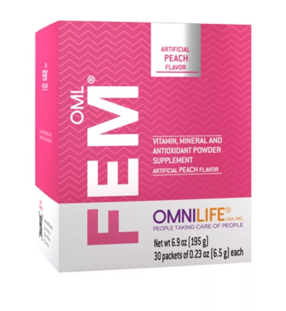 OML Fem  | Peach Flavor | Box w/30 sachets *FREE SHIPPING*