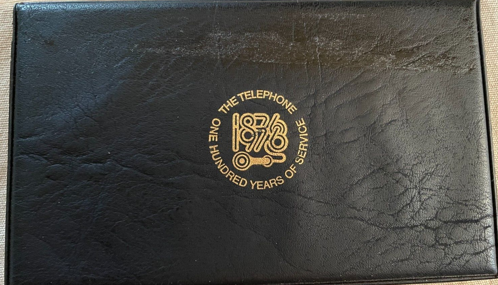 1976 Fleetwood Early Telephone Memories 100th Anniversary Cover Stamp Album Book