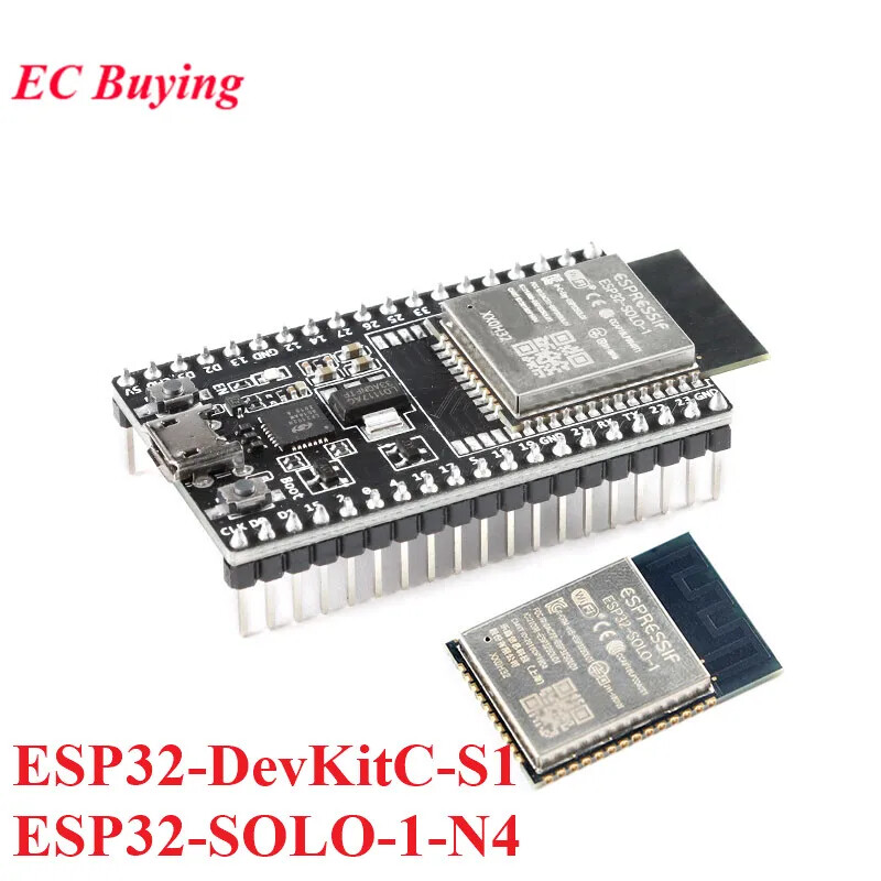 ESP32-DevKitC-S1 ESP32-SOLO IoT WiFi Bluetooth Wireless Module MCU- 4MB-image