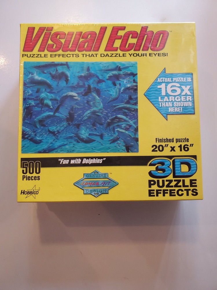 Visual Echo 3D Puzzle Fun with Dolphins 500 Pieces 20