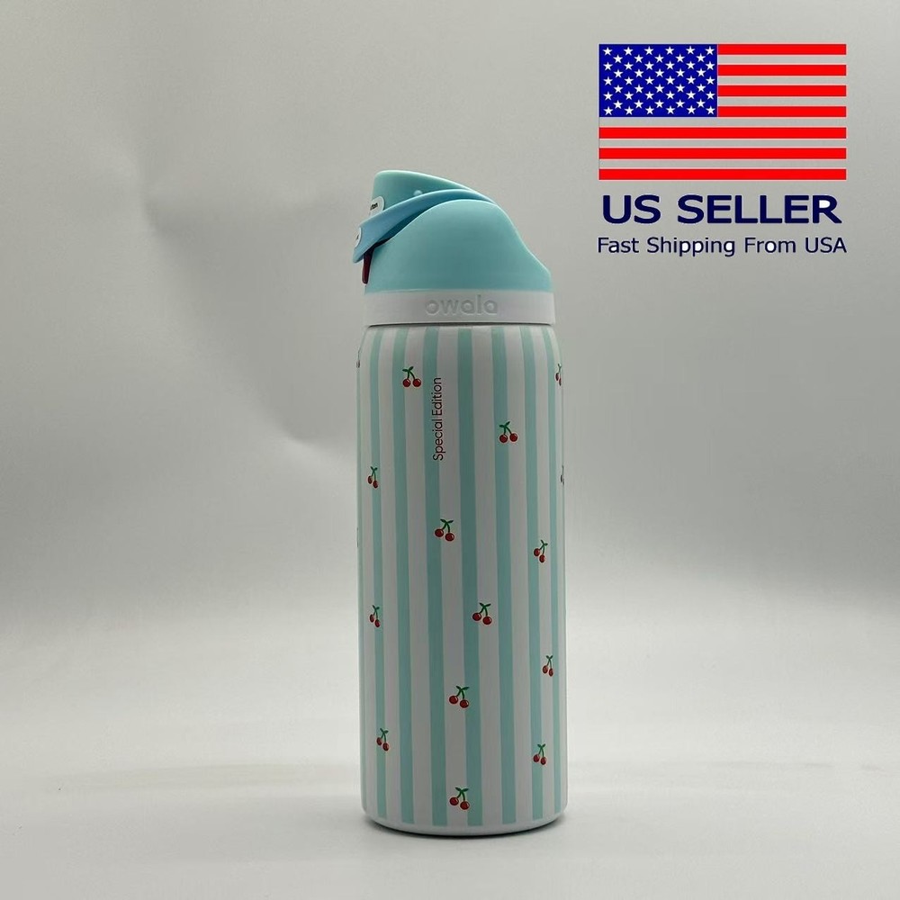 Owala FreeSip 32oz Cherry Water Bottle UO Exclusive Fast US Shipping