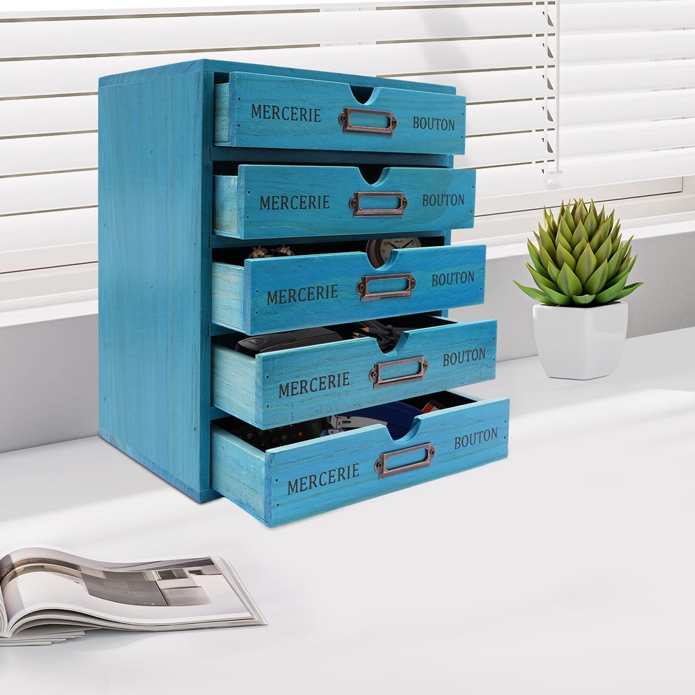 5-Tier Drawer Cabinet | Desktop Organizer Box | File Drawer Organizer SALE New