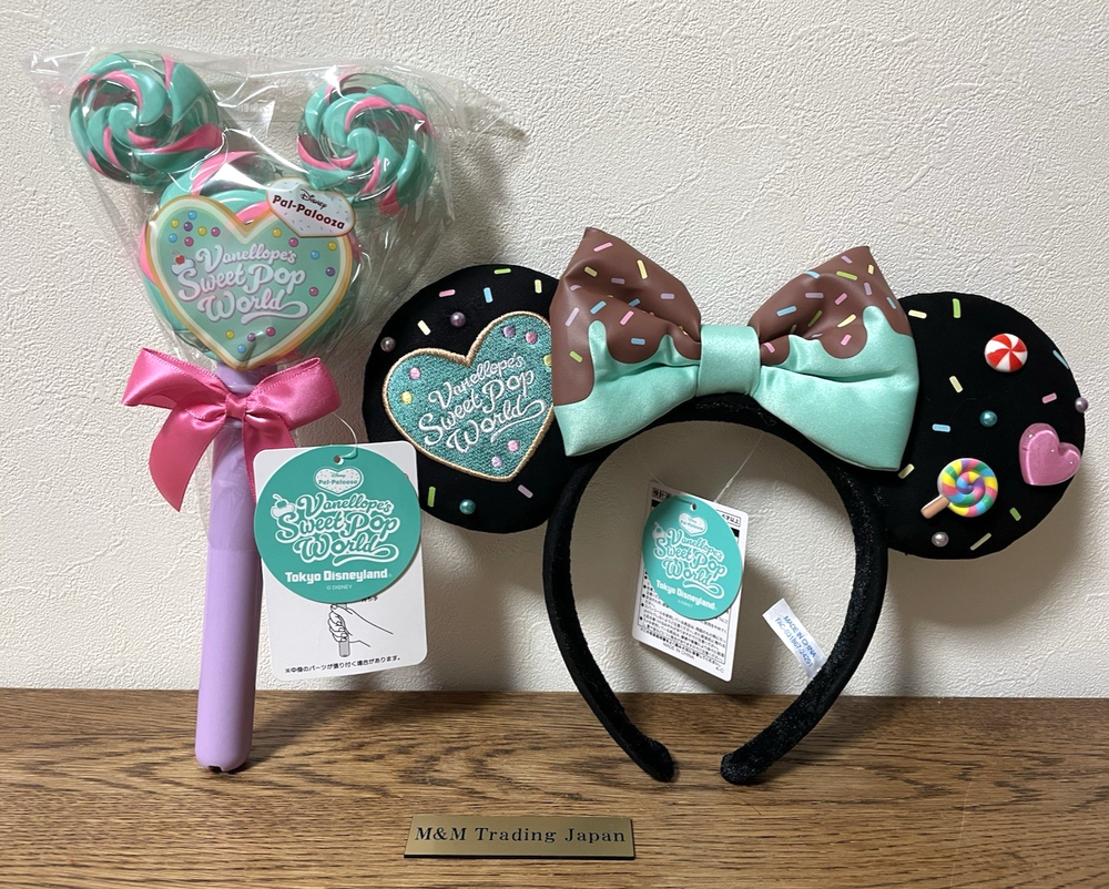 Tokyo Disney Resort Black Vanellope Sweet Palpalooza Headband Ears Japan Exclusive-image