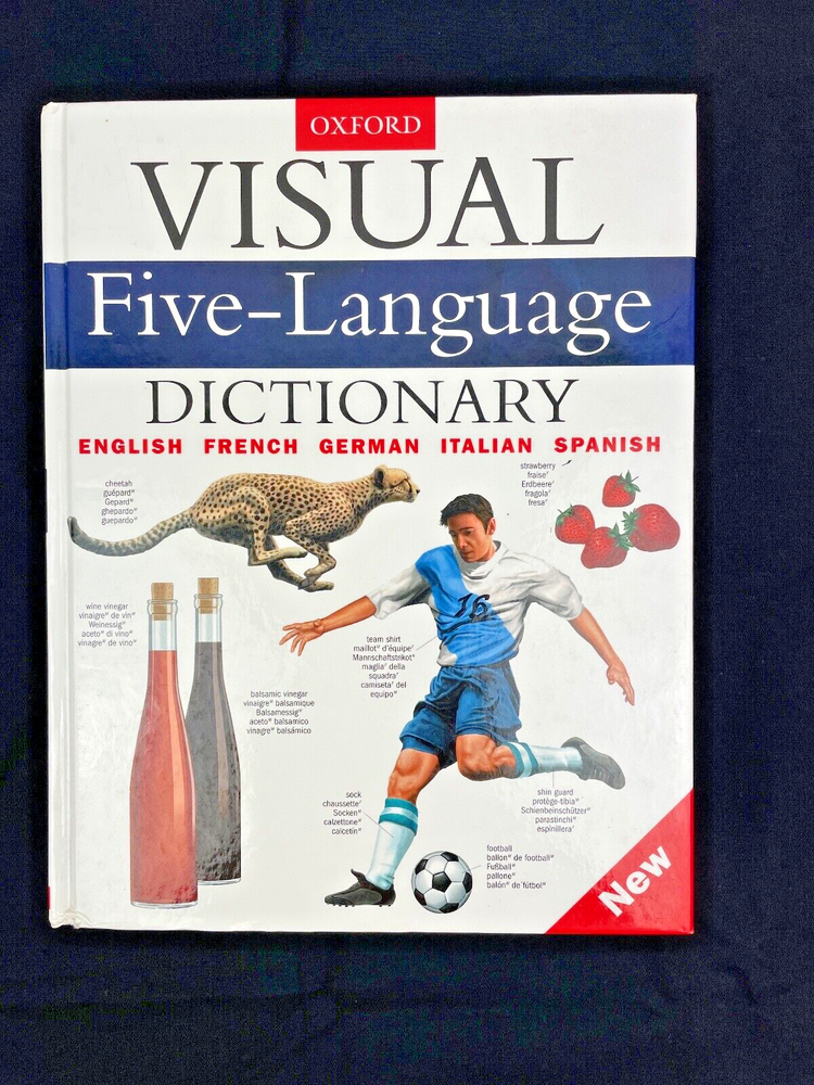 Visual Five-Language Dictionary: English, French, German, Italian etc. LIKE NEW-image
