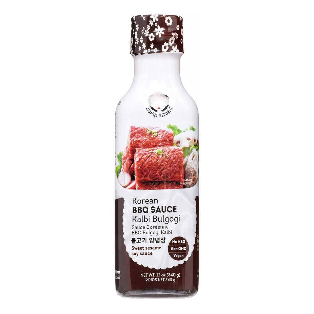 Jayone Korean BBQ Sauce for Bulgogi and Kalbi in 12oz Bottle
