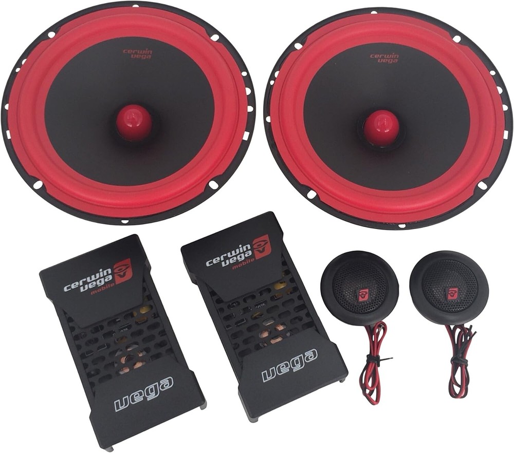 Cerwin-Vega 6.5-Inch Component Speakers - 400W Power for Ultimate Car Audio