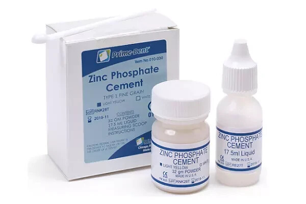 Prime Dental Zinc Phosphate Cement Kit Yellow 32g Powder - 17.5g Liquid 010-030