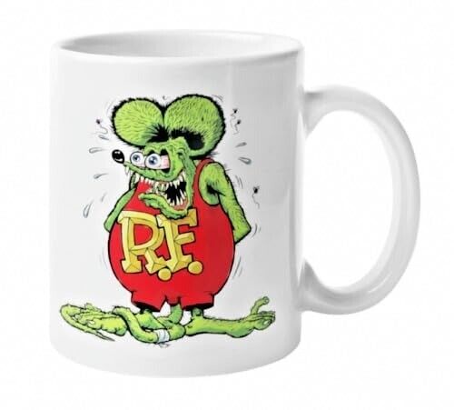 ED BIG DADDY ROTH RAT FINK OUTRAGEOUS FUNNY COFFEE CERAMIC MUG COLLECTABLE CUP