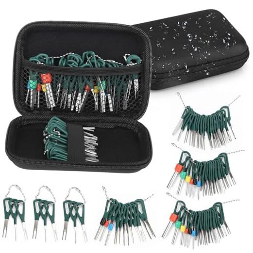 76pcs Terminal Pin Repair Kit, Wire Terminal Release Tool Terminal Removal