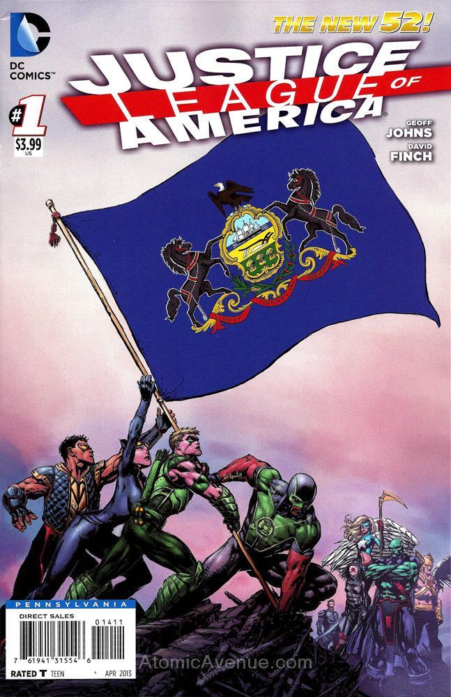 Justice League of America (3rd Series) #1B (39th) VF/NM; DC | New 52 Pennsylvani