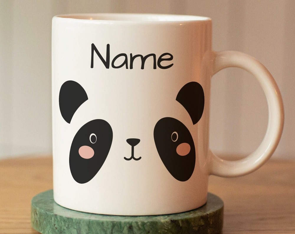 Custom Panda Mug with Name - Kids' Personalized Cup Gift-image