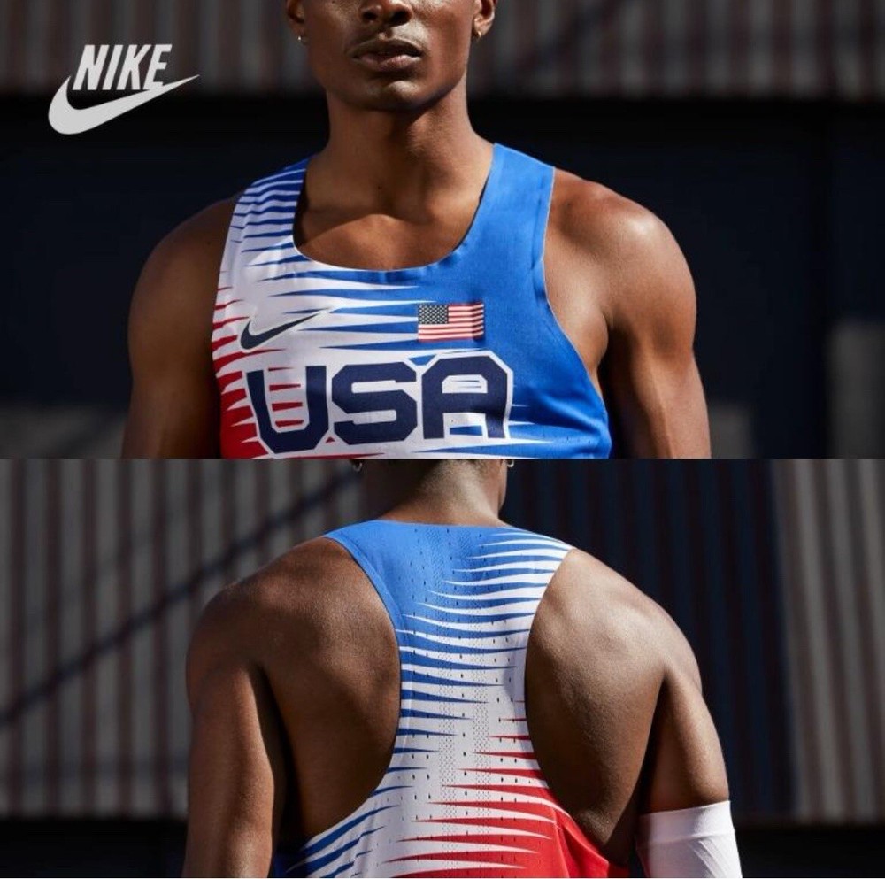 Nike Aeroswift ADV 2022’ Team USA Dri- Fit Men’s Large Running Tank CV0403-657