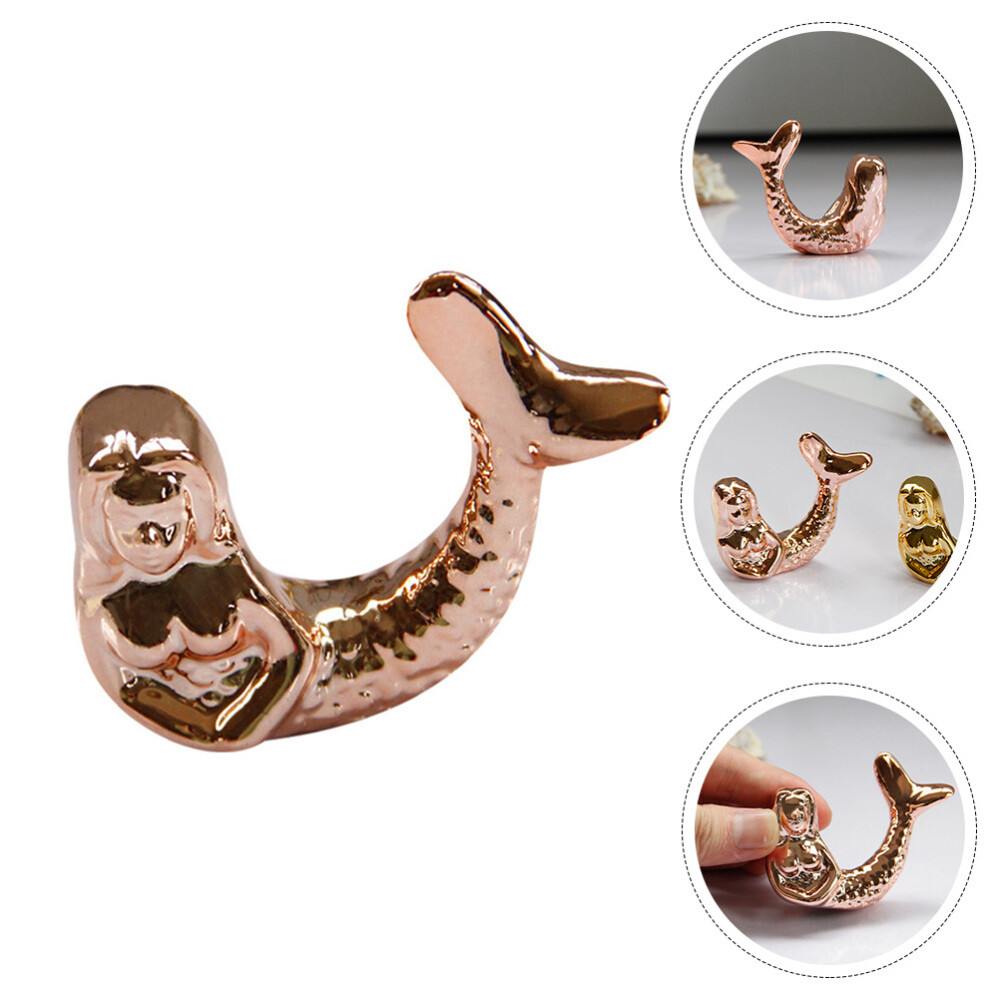 Mermaid Statue Decorative Mermaid Figurines Ceramic Mermaid Figurines