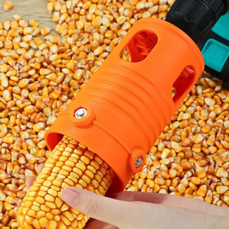 Electric Corn Cob Stripper Tool – Drill-Powered Peeler & Cutter  