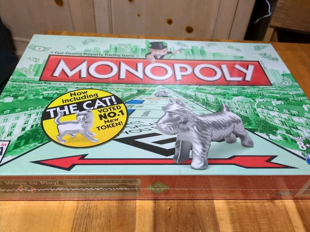 Hasbro Monopoly Classic Board Game Including The Cat     
