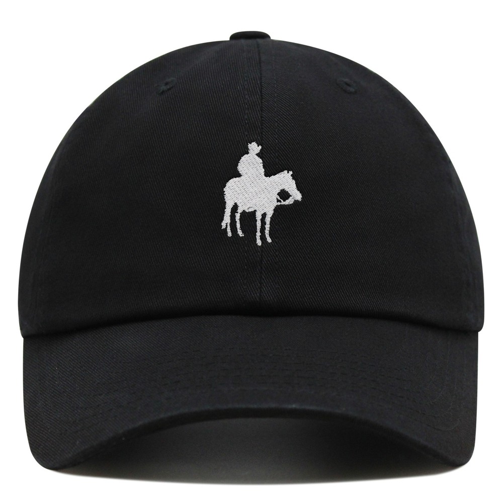 JPAK Cowboy Silhouette Premium Dad Hat Premium Cotton Strapback Western