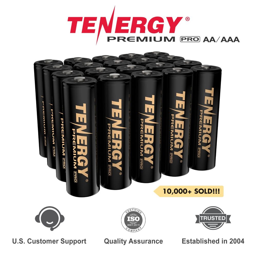 Tenergy PREMIUM PRO AA AAA 2800mAh,1100mAh NiMH Rechargeable Batteries 1.2V Lot
