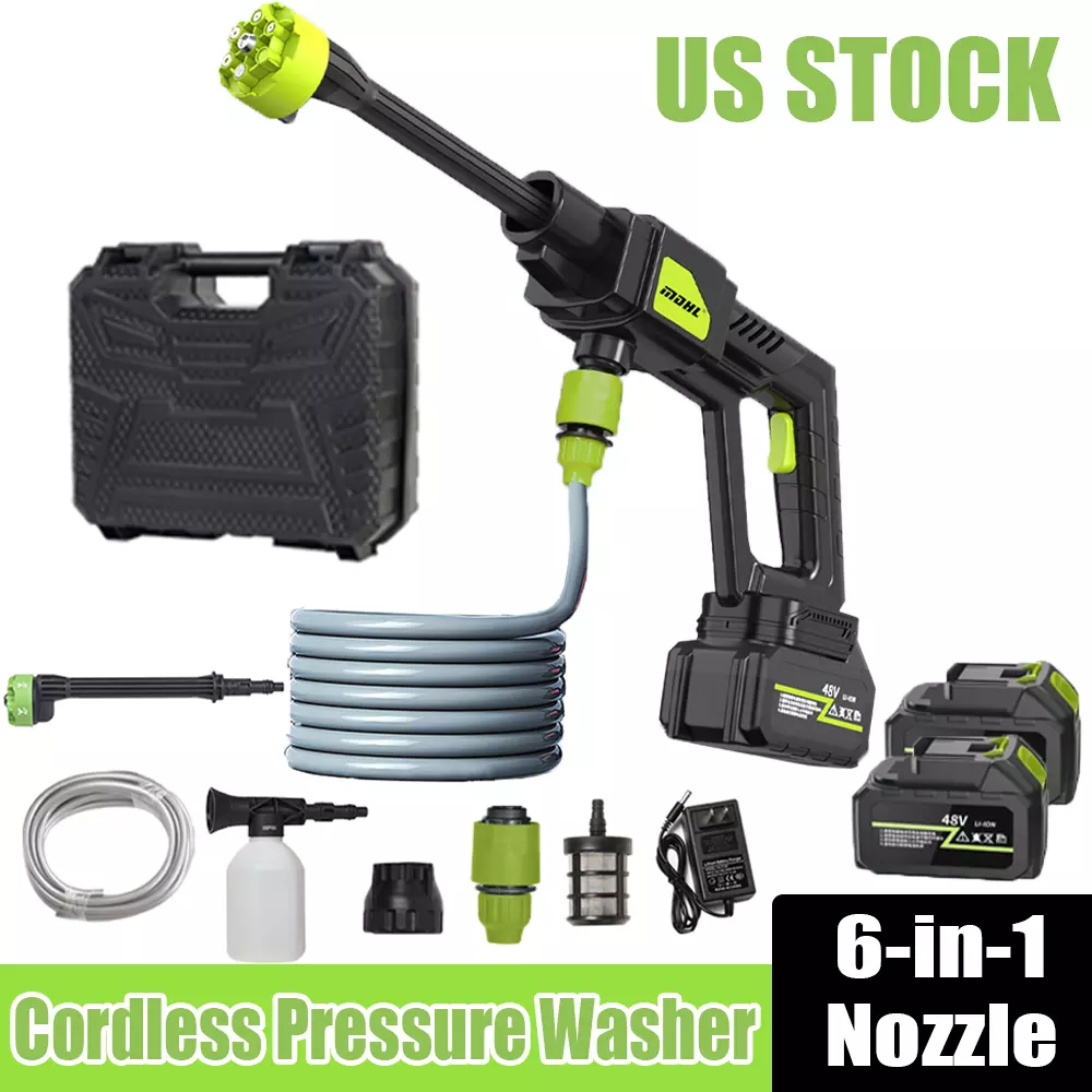 Portable Cordless Electric High Pressure Car Washer Spray Gun