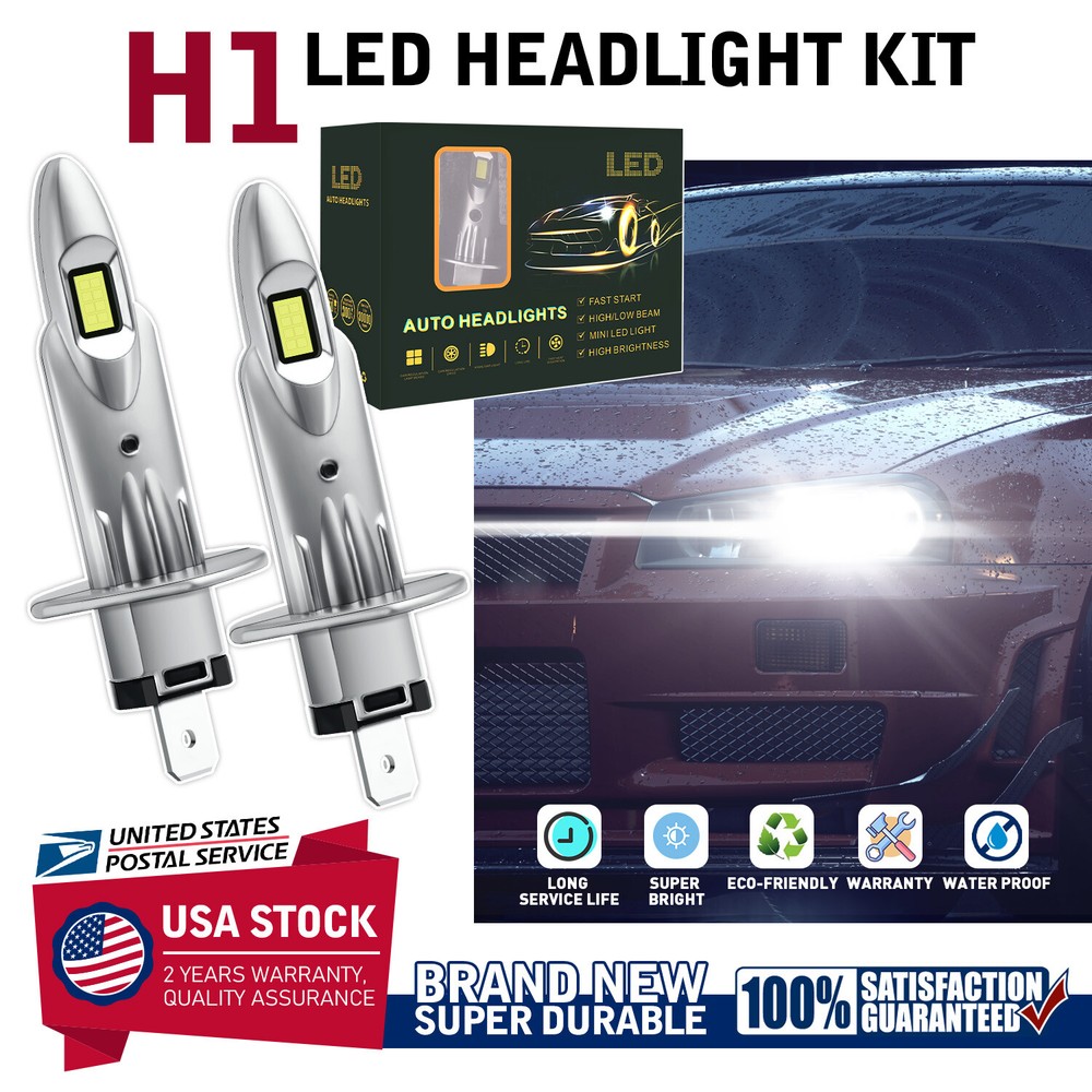 MODIGT H1 LED Headlight Plug&Play Kit High Beam Super Bright White 6000k 8000LM
