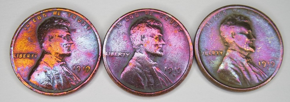 1919 P D S Lincoln Cent Wheat Penny  Sets **Beautiful Vintage Coin**