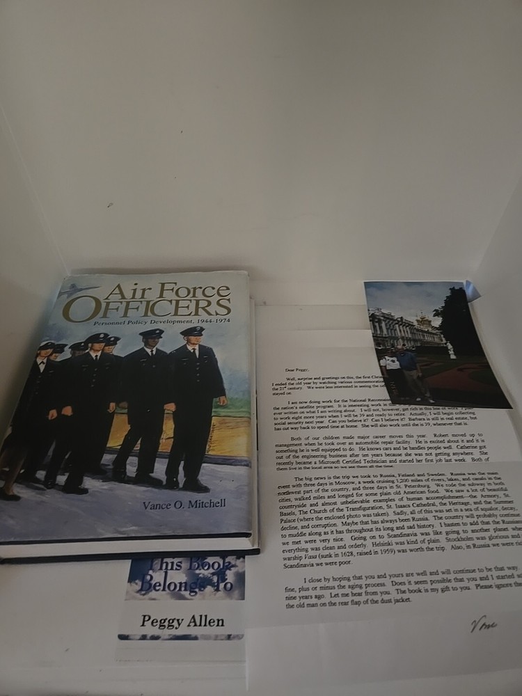 Air Force Officers Book Personnel Policy Development 1944-74 V. Mitchell Signed