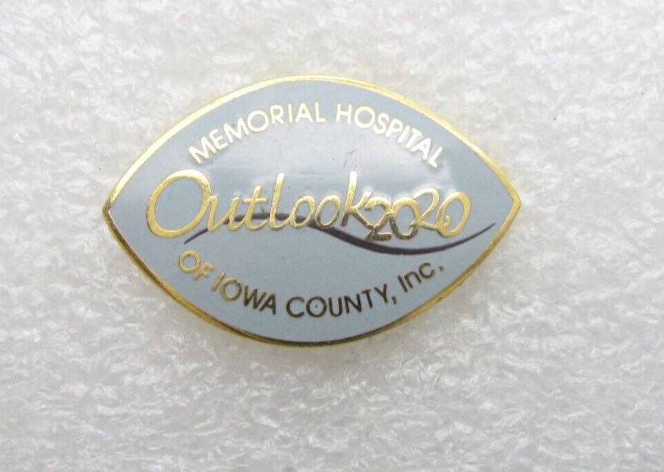 2000 Memorial Hospital Outlook Iowa County Lapel Pin (C197)