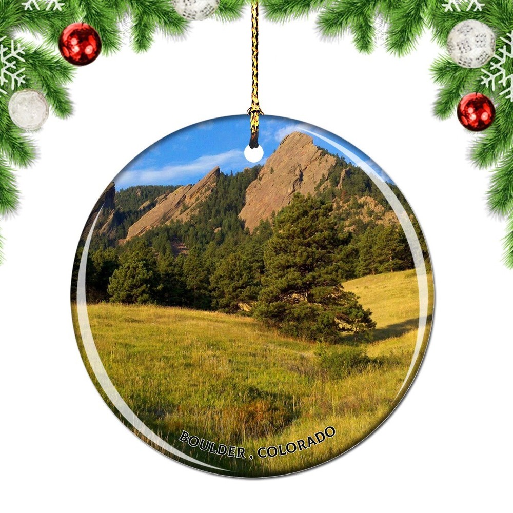 Colorado Boulder Chautauqua Park USA Christmas ornament city travel souvenir