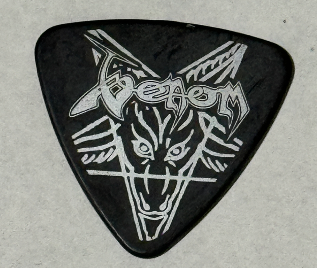 VENOM Guitar Pick RARE Band Concert Stage Plectrum Sodom Bathory TOUR Plectrum