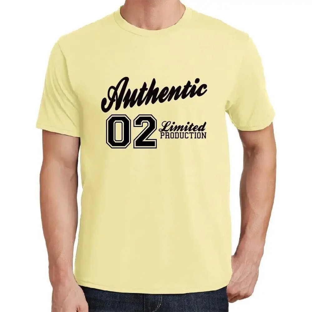 Men's Graphic T-Shirt 02 Authentic 2nd Birthday Anniversary 2 Year Old Gift 2022