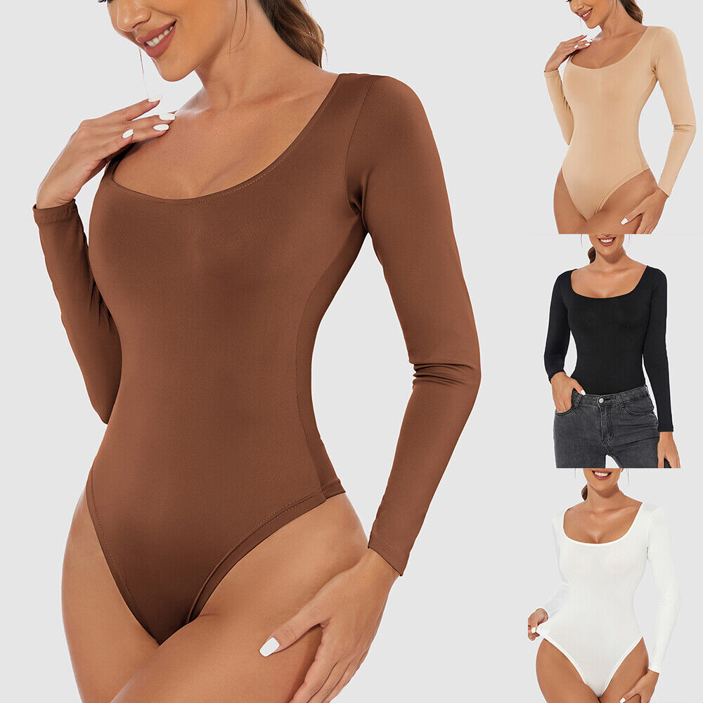 Women Tummy Control Bodysuit Shaper Slim Full Body Shapewear Seamless Jumpsuits