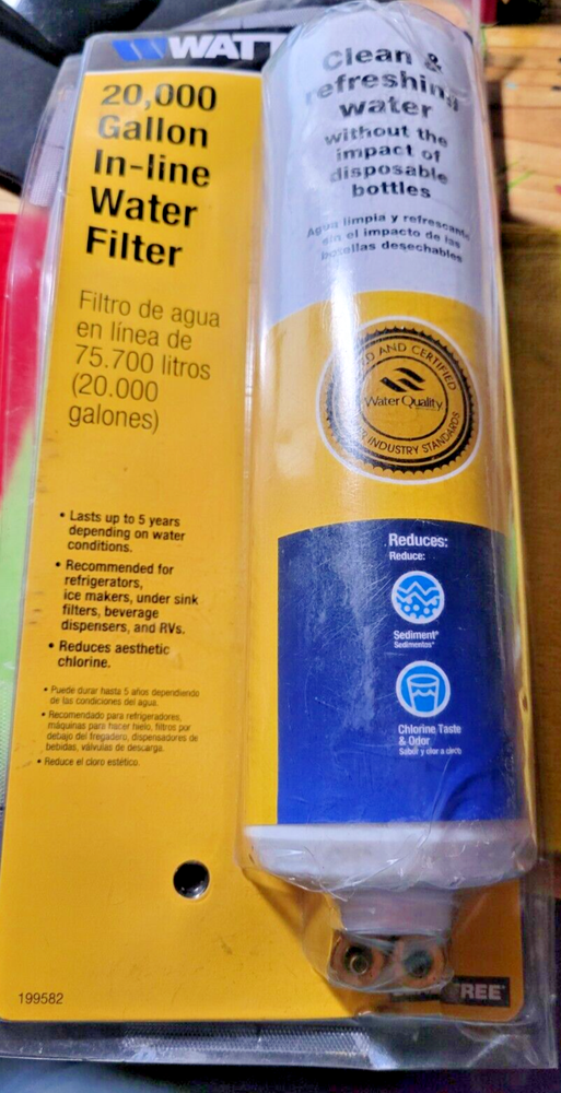 Premier Watts 20K gal Inline Water Filter for Commercial Coffee Machines