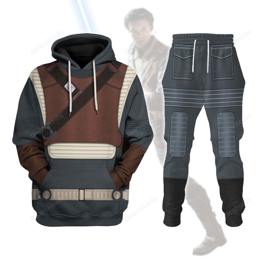Star Wars Cal Kestis Jedi Costume Hoodie Sweatshirt Sweatpants Set SWHS93