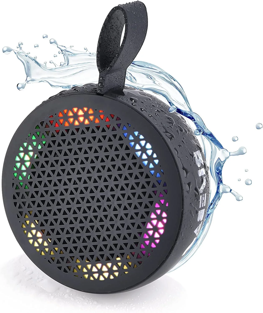 Compact Waterproof Mini Bluetooth Speaker for Shower and Portable Use