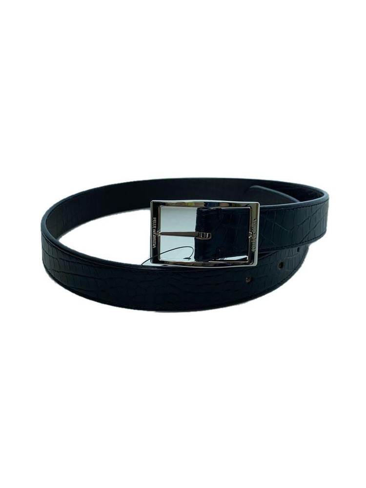 Soft Leather Black Belt for Men by Pelle Morbida