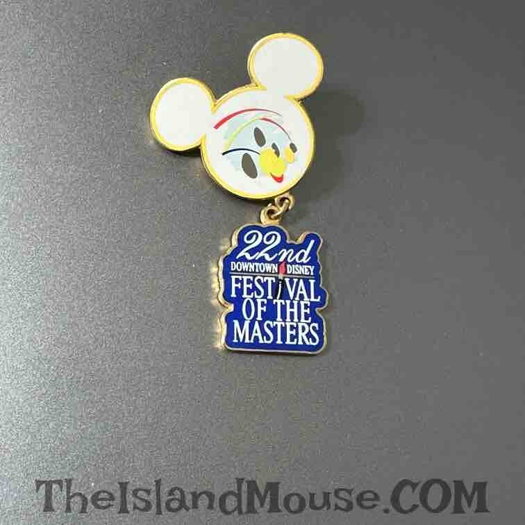 Very Rare Disney LE 150 Festival Masters 22nd 1997 Mickey Dangle Pin (UO:1595)