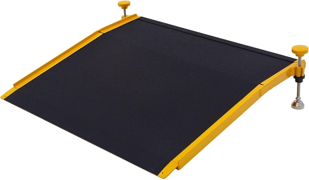 26-inch Silver Spring Aluminum Adjustable Wheelchair Ramp Supports 400 lbs