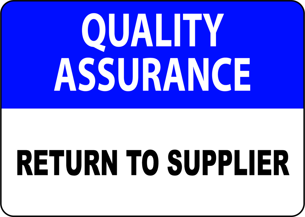 High-Quality Laminated Vinyl Decal Sticker Label for Returns