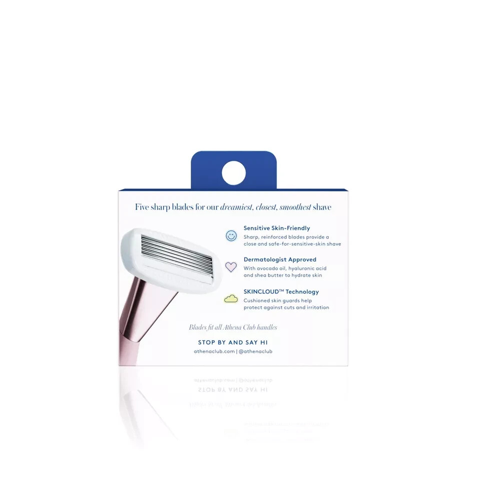 Athena Club 4ct Razor Blade Refill for a Sleek Smooth Shave and Fresh Look