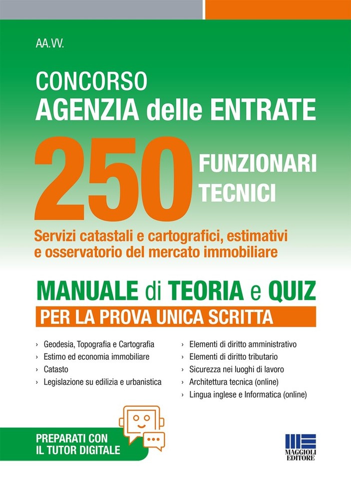 AA.VV. Concorso Agenzia delle Entrate 250 Funzionari Tecnici - Manua (Paperback)