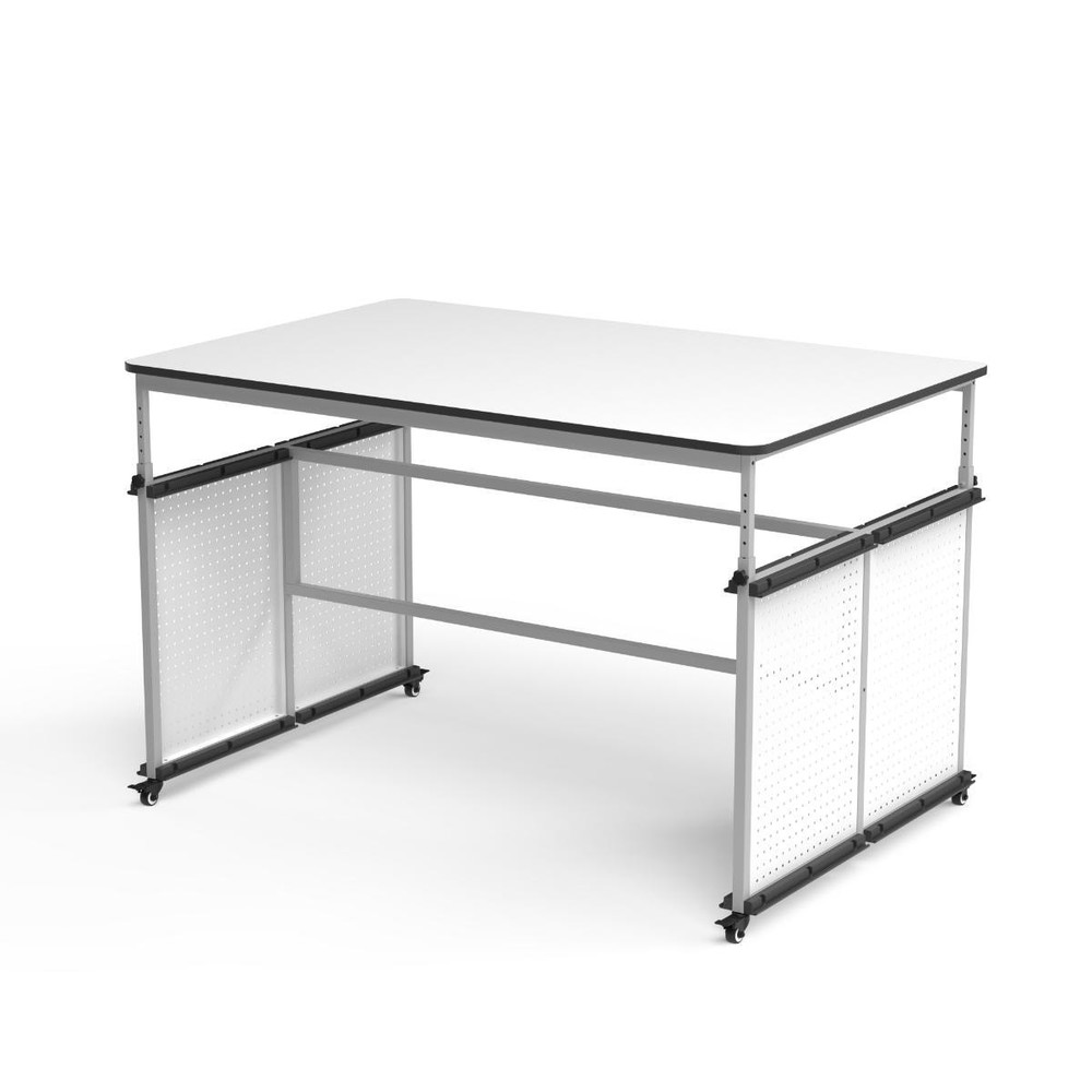 Modular Makerspace Science Lab Table in Grey for STEM Education