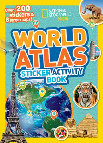 Explore the World with 1,000+ Stickers in this Fun Atlas Activity Book
